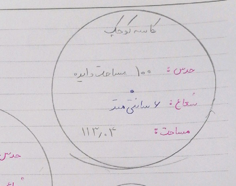 زنگ ریاضی (محاسبه محیط و مساحت اجسام مختلف)